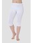 Kadın Beyaz Likra Kapri 2'li Set 3