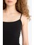 Coool Bodycon Vücudu Saran Kare Yaka Askılı Tül Maxi Elbise F5548AX25SM 4