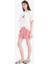 Regular Fit Pijama Takımı Kısa Kollu Baskılı Pijama Üstü Esnek Belli Şort Pijama Altı-Fall in Love F1958AX25SP 3