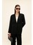 Mono Yaka Oversize Blazer Ceket Siyah 8262 1