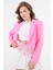 Pembe Kruvaze Crop Blazer Ceket 3