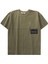 Etiket Detaylı T-Shırt 8-12 Yaş Olive 1