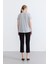 V Yaka Simli T-Shirt - Gri 3