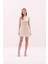 Korse Tipli Halter Yaka Mini Elbise Ekru Y2511512_049 1