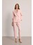 Pileli Sigaret Pantolon - Pembe 1