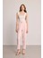 Pileli Sigaret Pantolon - Pembe 4