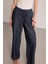 Beli Lastikli Bol Paça Denim Pantolon - Mavi 2