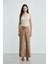 Beli Ip Kemerli Tencel Pantolon - Vizon 2