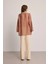 Tencel Rahat Kesim Tunik - Kahverengi 4