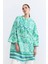Şal Desenli Kaftan - Yeşil 1