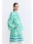Şal Desenli Kaftan - Yeşil 3