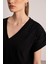 Taş Işlemeli Pamuk T-Shirt - Siyah 3