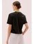 V Yaka Double Kısa Kol T-Shirt Siyah Y2523836_001 2