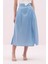 Yırtmaçlı Midi Boy Tafta Etek Mavi Y2515053_036 3