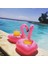 Eğlenceyi Sevenlere Flamingo Şişme Deniz Havuz Bardak Tutucu Float Bar 18-22cm 4