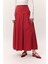 Büzgülü Gabardin Etek Kırmızı 6