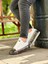 White Gion 0066 Hakiki Deri Günlük Erkek Sneaker Beyaz 1
