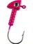 Jighead - Zoka - Kurşunlu Olta Iğnesi - (Xh-A 06) - Pembe - 7 Gr - 10 Adet 3