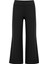 Kıvrık Paça Culotte Pantolon 25YT225 Siyah 1