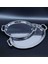 Krom Kaplama Oval Metal Kulplu Tepsi Set 1