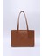 Kahve Rengi Shk173 Deri, Tek Bölmeli, Fermuarlı, Makyaj Çantalı El, Kol Ve Omuz Çantası U:24 E:34 G:13 Cm 1