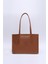 Kahve Rengi Shk173 Deri, Tek Bölmeli, Fermuarlı, Makyaj Çantalı El, Kol Ve Omuz Çantası U:24 E:34 G:13 Cm 4