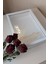 Yeni Model 25 x 35 cm Beyaz Ledli Derin Gül Tasarım Çerçevesi! Plastik Gül Kutusu! Isimli 1