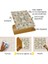Kendinden Yapışkanlı Gold Çiçek Desenli Pvc Karo 30X30 cm (33 Adet) 3m2 3