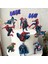 Avengers Süper Kahramanlar Temalı Erkek Çocuk Doğum Günü Isme Özel 3D Çubuklu Pasta Parti Süsü Seti 1