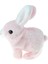Oyuncak Tavşan Sevimli Pelüş Tavşan Pink Sesli Hareket Pilli 17CM 2