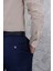 Erkek Slim Fit Uzun Kol Bej 6 Drop Gömlek 3