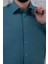 Erkek Slim Fit Uzun Kol Petrol 6 Drop Gömlek 1