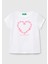 Kız Çocuk Lila Grafik Baskılı Kısa Kollu T-Shirt 1