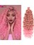 18-24 Inç Okyanus Dalgası Tığ Örgü Saç Hawaii Afro Bukleler Doğal Sentetik Örgü Saç Uzantıları Pembe 613 Hair Expo City (Yurt Dışından) 2