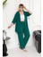 Kimono Hırkalı 2li Alt Üst Takım Bürümcük Kumaş Yazlık M-6xl Oversize 1