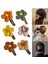 Büyük Çiçek Saç Klip Ördek Gagası Klip Saç Aksesuarları Parti Bayanlar Için Barrette Hairgrips, Turuncu (Yurt Dışından) 4