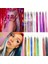 Parlak Sparkle Saç Tinsel Seti Gökkuşağı Kadınlar Renkli Glitter Bling Saç Uzatma Pırıltı Saç Örgü Için Dazzles Aksesuarları (Yurt Dışından) 3