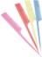 1pc 20.5cm Kadın Taşınabilir Plastik Sıçan Kuyruğu Saç Tarak Ince Diş Uzun Saplı Fırça (Yurt Dışından) 5