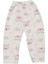 Kız Çocuk Beyaz Pembe Yıldızlı Ayılı Desenli 2'li Pijama Takımı - 1015496 2