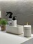 2’li Banyo Seti / Banyo Takımı Kulak Pamukluk Organizer Inci Beyaz 2