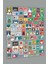 Yeni Yıl Temalı Pul Etiket - 90 Adet Merry Christmas Vintage Etiket - Yılbaşı Paketleme Etiketi 1