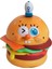 Sünger Bob Kare Pantolon Bebek Lezzetli Yengeç Patty Çizgi Film Animasyon Bebek Gelgit Oyun Modeli Masaüstü Dekorasyon Süsler Burger Parti (Yurt Dışından) 1