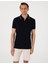 Erkek Lacivert Slim Fit Polo Yaka Tişört 50307516-VR033 1