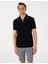 Erkek Siyah Slim Fit Polo Yaka Tişört 50307516-VR046 1