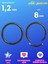 Çelik Segmentli Clicker Kulak ve Septum Piercingleri Için Çok Amaçlı 8mm/1.2mm 2