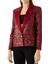 Kırmızı Payetli Blazer Ceket 5