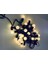 5 Metre 28 LED Fişli Sarı Işık Mini Top LED Siyah Kablo 6200-01 1