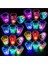 Renkli LED Parlayan Fiber Optik Glow Işıklı Bardak 5,5 x 5,5 cm 2