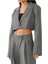 Kadınlar Için Şık Yaka Detaylı Crop Blazer 5