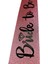 Pembe Üzeri Siyah Italik Alyanslı Bride To Be Yazılı Simli Işıltılı Kuşak Kemer 10 x 80 cm 1